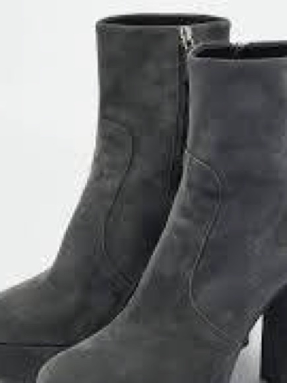 Prada Suede Block-Heel Ankle Boots Size 39